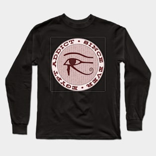 Eye of Horus, ancient egypt, hieroglyphs, vintage badge Long Sleeve T-Shirt